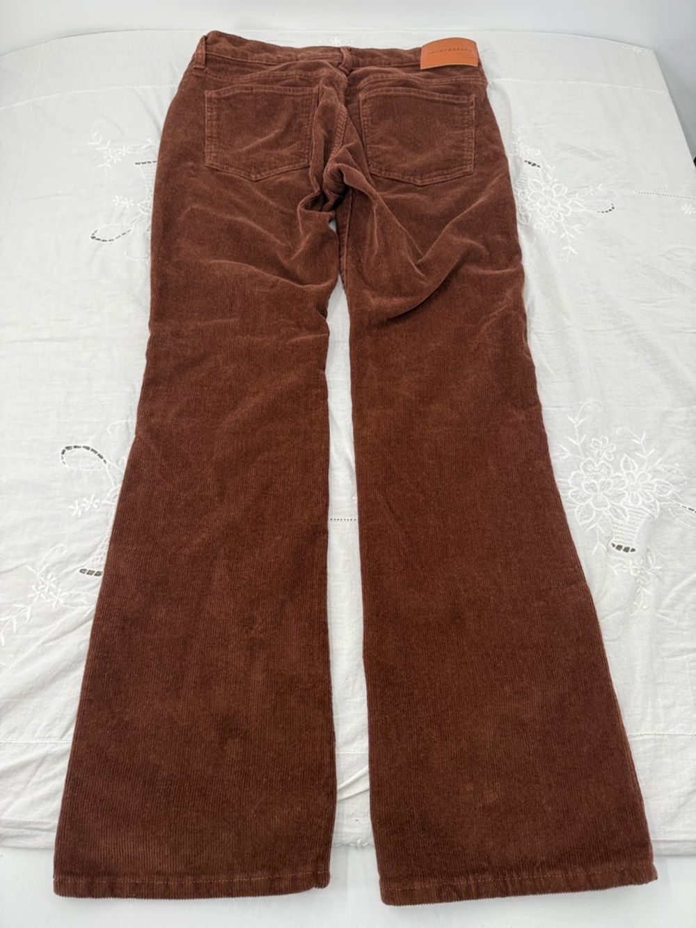 Lucky Brand Pants Wm 4 27 Brown Corduroy Sweet Mid Rise Bootcut - Picture 3 of 15